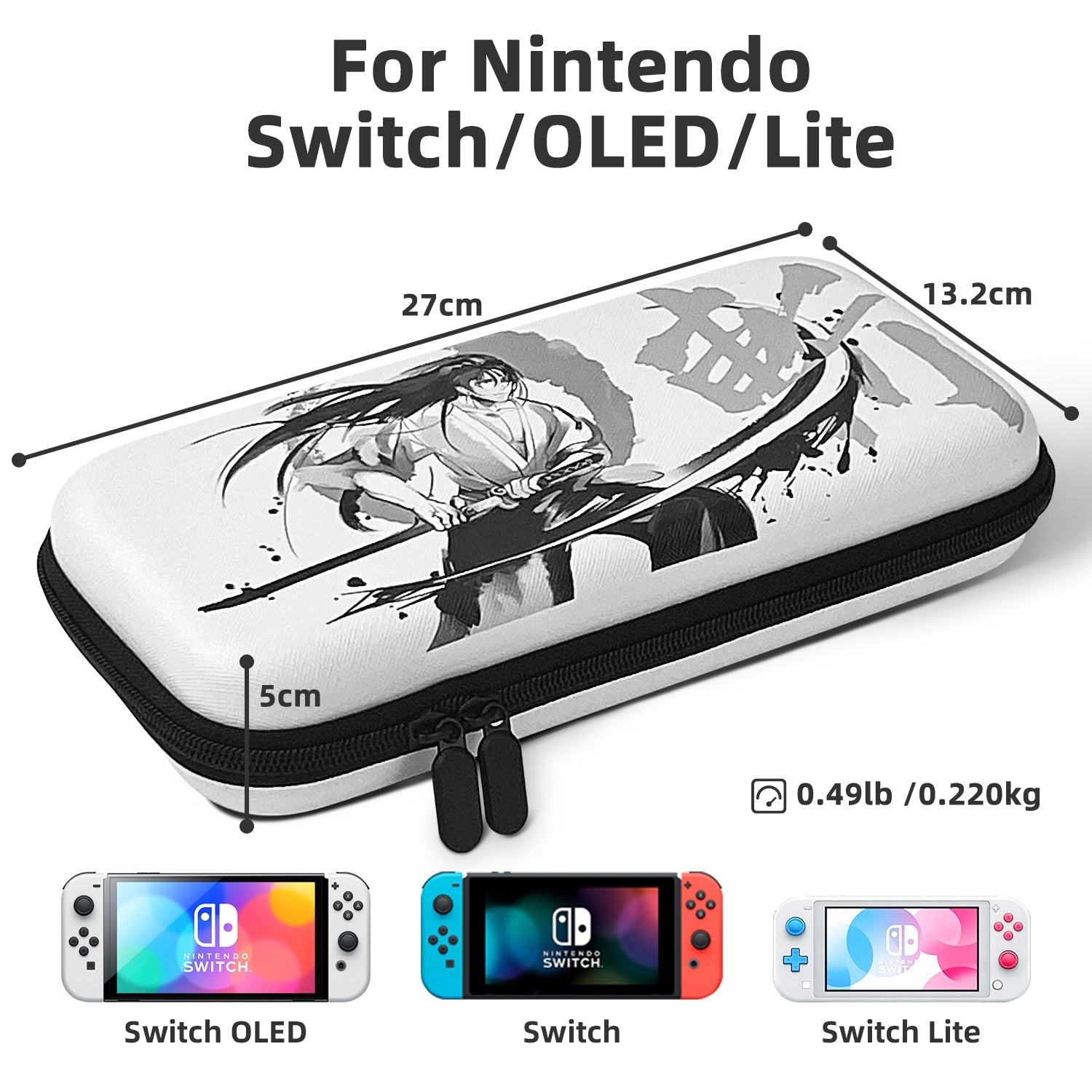 Mytrix Switch Carrying Case for Nintendo Switch & Newest Switch OLED, Japanese Samurai Protective Travel Storage Bag with Pocket & 10 Game Card Slots Mytrix Switch Carrying Case for Nintendo Switch & Newest Switch OLED, Japanese Samurai Protective Travel Storage Bag with Pocket & 10 Game Card Slots